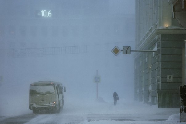 Norilsk - Norilsk, Winter, Longpost