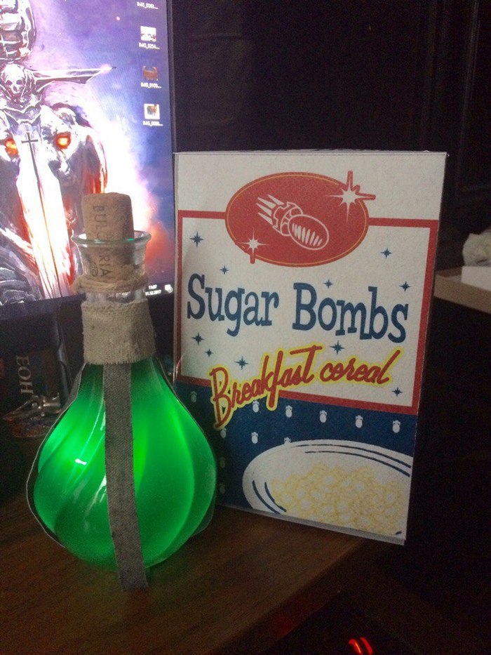 Monday morning should start with sugar bombs and stamina potion - My, Skyrim, Fallout 4, The elder scrolls, The Elder Scrolls V: Skyrim, Lorebox, Fallout