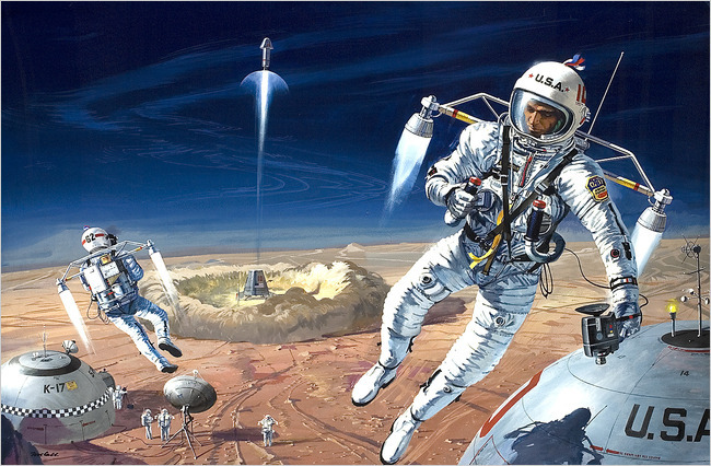 Космореализм Роберта МакКолла (Robert McCall) - Комиксы, Кинотеатр, Рисунок, Научная фантастика, Длиннопост