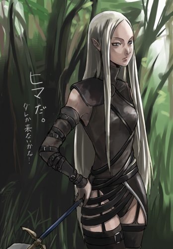 The lack of a hand is not a problem for her ... - Anime, Anime art, Irene, Claymore