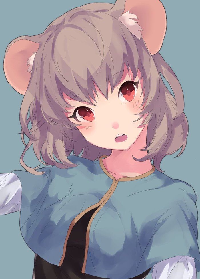 Nazrin Anime Art, , Touhou, Nazrin, 