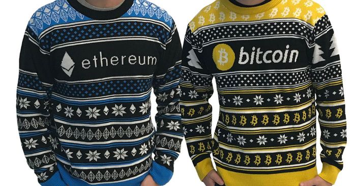 Crypto sweater - Bitcoins, Ether