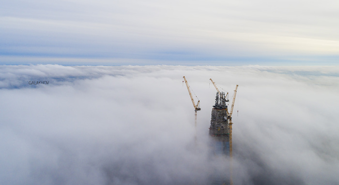 In the clouds - Lakhta Center, My, Gazprom