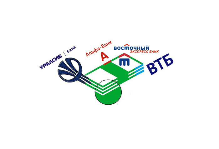 Bank Logo Relay, another found - Sberbank, Logo, Alfa Bank, VTB Bank, Uralsib, Oriental