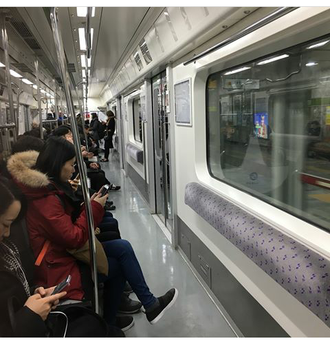 New subway cars in South Korea. - Metro, South Korea