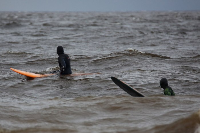 Severe St. Petersburg surfing. - Longpost, , Surfer, Winter, Saint Petersburg, The photo