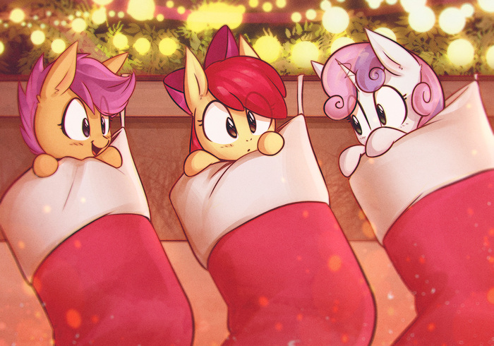 CMC's by mirroredsea - My little pony, Scootaloo, Sweetie belle, Applebloom, Mirroredsea