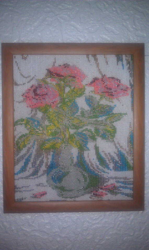 Pictures from beads - My, Beads, Beading, Paintings by numbers, Rhinestones, Needlework without process, Longpost