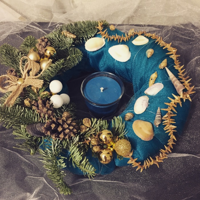Christmas wreaths - My, Needlework without process, Wreath, Christmas, Presents, Longpost