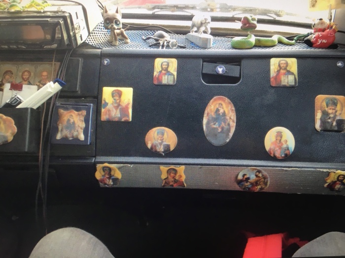 Photo charged for protection from accidents and traffic police - My, The photo, Torpedo, Icons, Auto, Protection, God