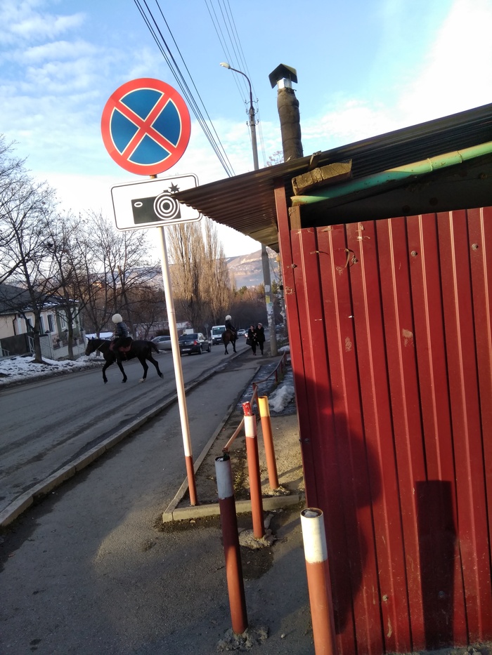 Regular traffic in Kislovodsk) - Horses, Traffic jams, Dzhigit