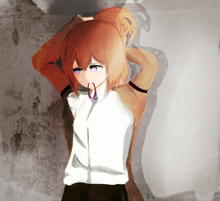 Makise Kurisu - Kurisu Makise, Anime Art, Pixiv, Steins Gate, Длиннопост