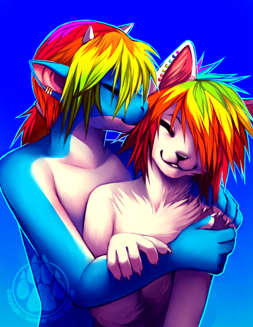 Double rainbow - Falvie, Furry gay, Furry