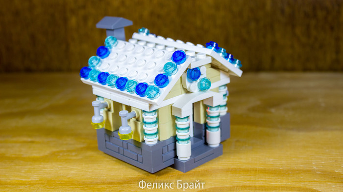 We collect the New Year's luminous house from Lego ourselves - My, Lego, Lego DIY, Homemade, Christmas decorations, New Year, Longpost