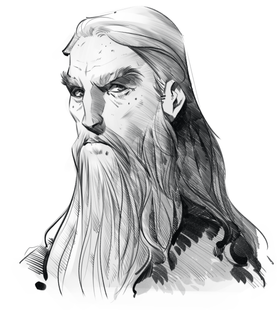 Sketches from Phobs - Phobs, Melkor, Sauron, Gandalf, Art, Sketch, Longpost