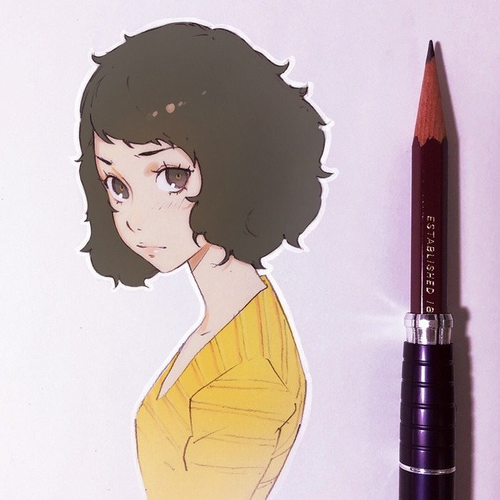 Sadayo Kawakami - Ilya Kuvshinov, Art, Persona 5, Kawakami Sadayo, Games, Pencil