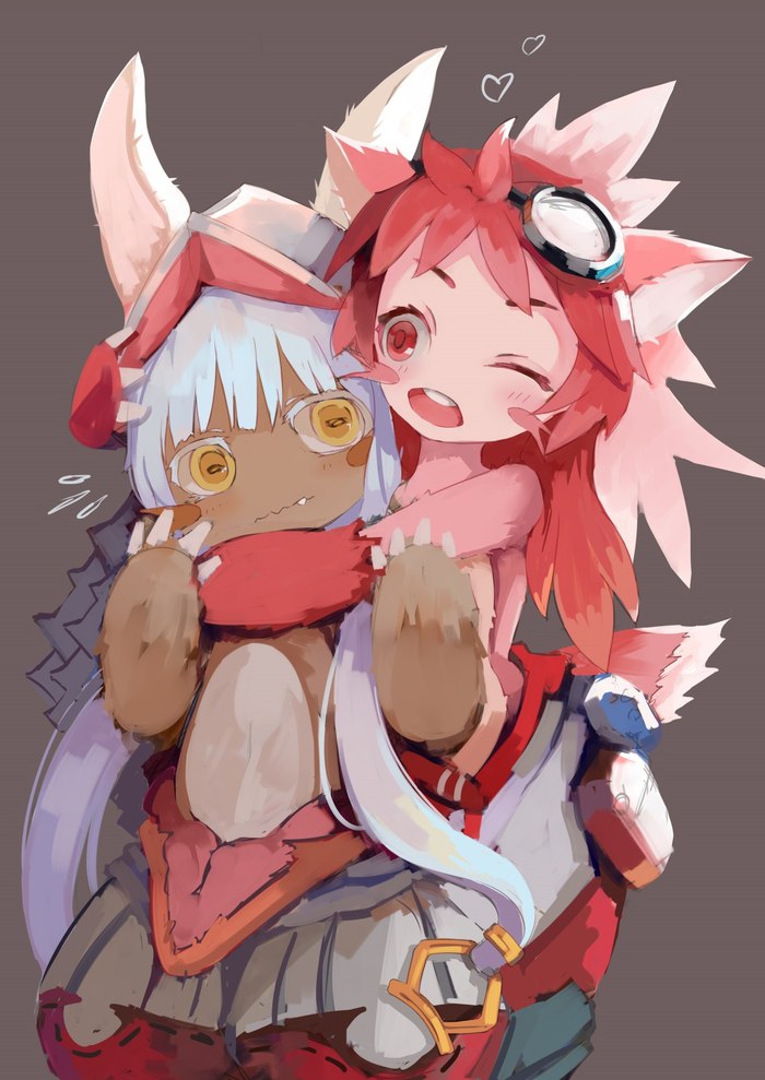    , , Anime Art, Made in Abyss, Nanachi, Mitty