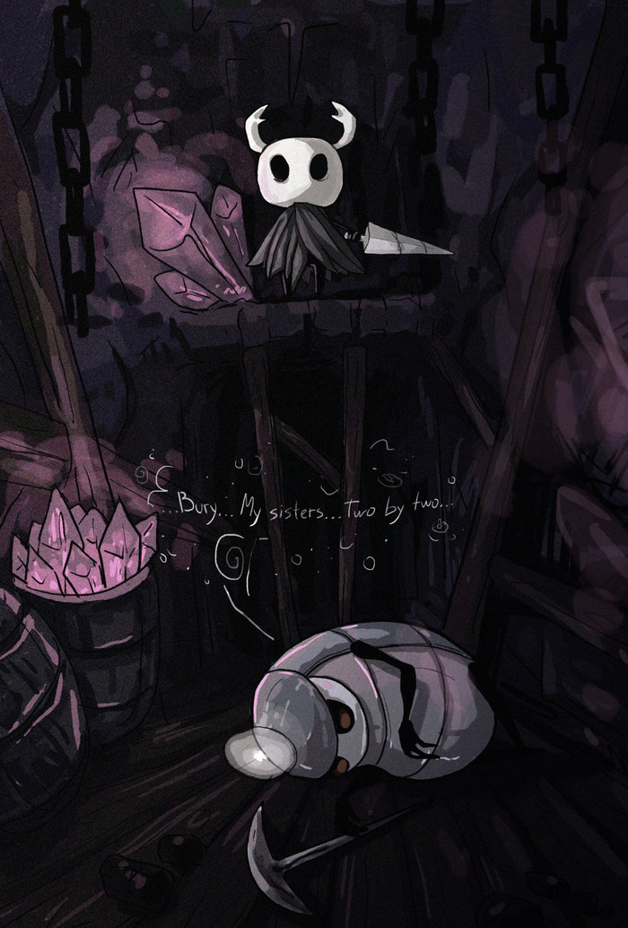 And then, when you're done Let's bury me too... - Арт, Игры, Hollow Knight