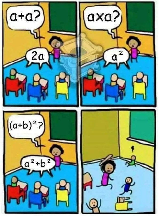 A bit of math. - 9GAG, Comics, Mathematics