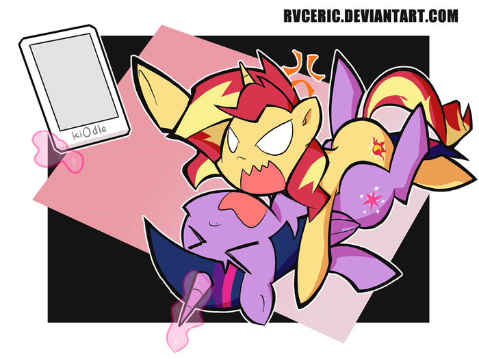 Just for one day My Little Pony, Twilight Sparkle, Sunset Shimmer, Rvceric