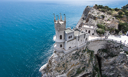Before after - Crimea, swallow's Nest, Summer, It Was-It Was