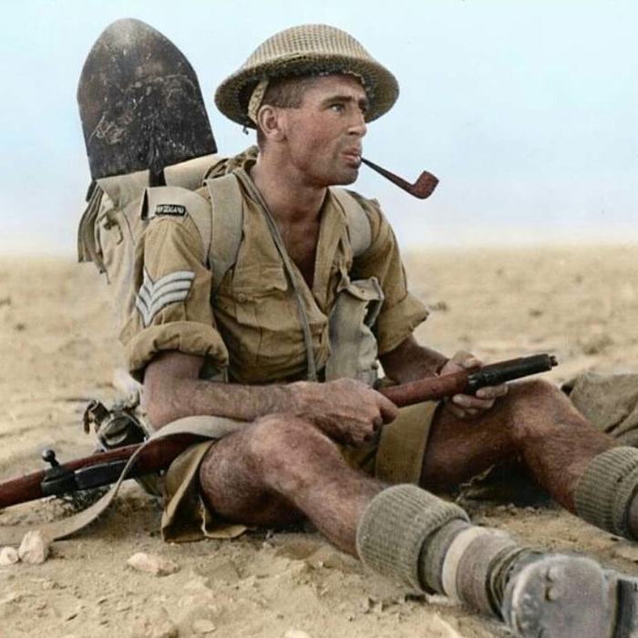 New Zealand Army Sergeant - The photo, The Second World War, , New Zealand, Army