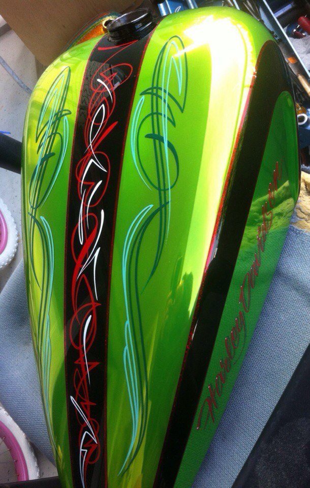 Pinstriping. ) what is this - My, Customization, Pinstriping, Handmade, Brush, , , Longpost