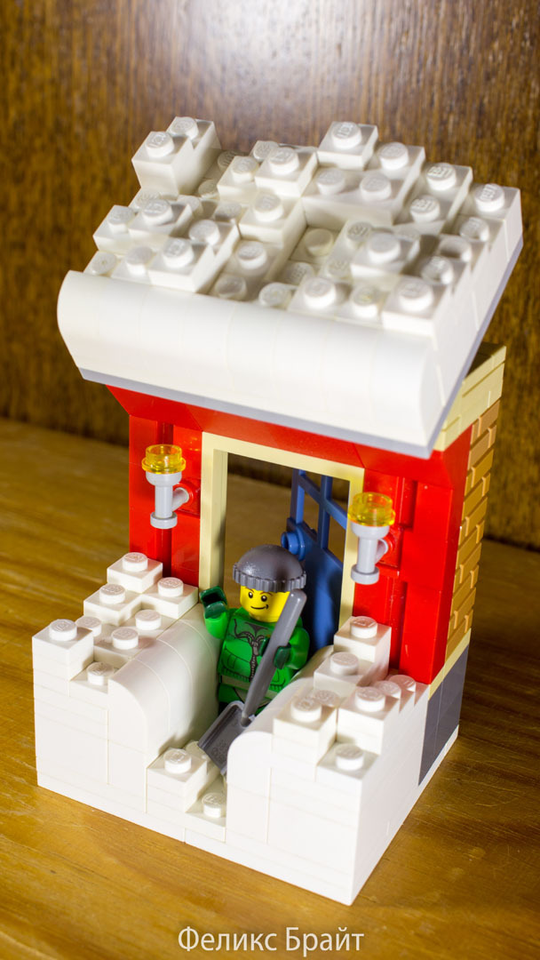 Lego New Year's Eve Scene - First snow in December (with building instructions video! :) - My, Lego, Lego DIY, Homemade, DIY for the lazy, New Year, Longpost