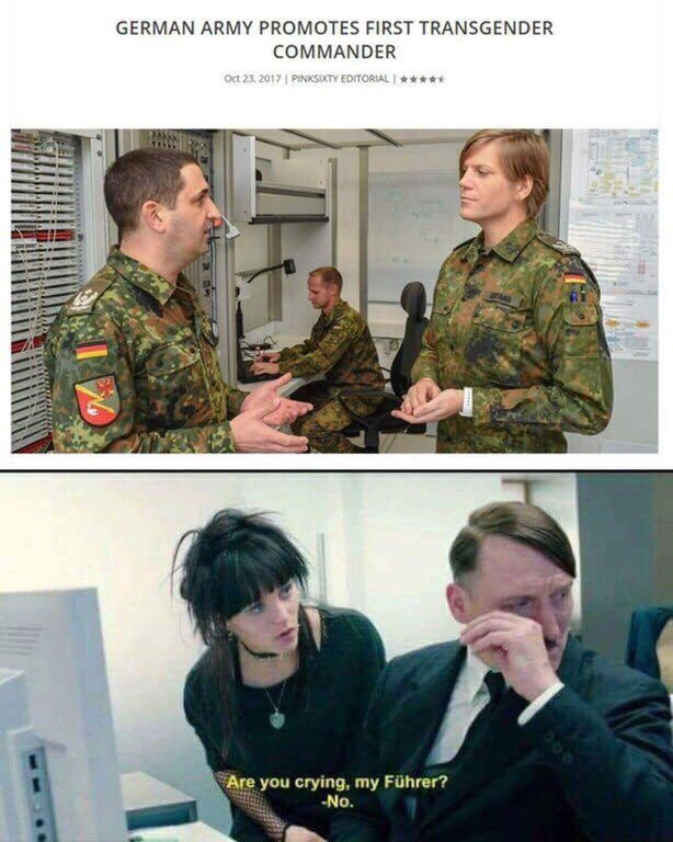 The first transgender commander appeared in the German army. - Germany, Adolf Gitler, Memes, Transgender