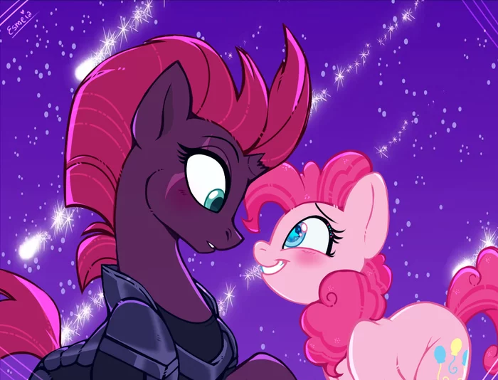 Вишенка и Пинки - My Little Pony, Арт, Tempest Shadow, Pinkie Pie