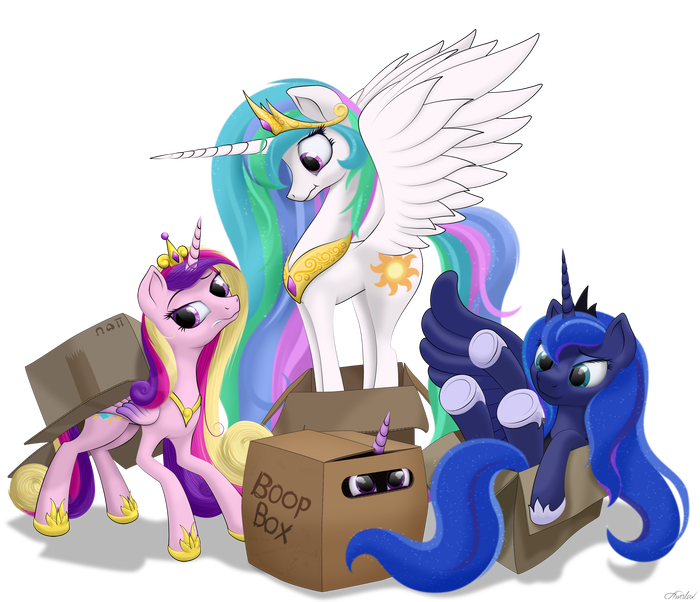    My Little Pony, Ponyart, Twilight Sparkle, Princess Luna, Princess Celestia, Princess Cadance, Awalex