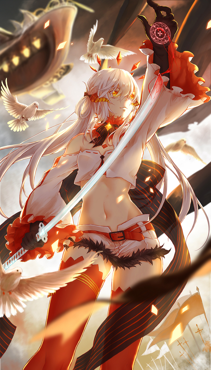 Shiro Elias - Anime art, Pixiv fantasia, Anime, Art, Anime original, Longpost