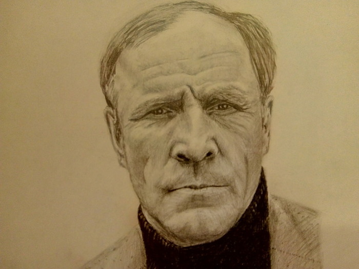 Continuation of the series Great Soviet actors - My, Pencil drawing, Soviet actors