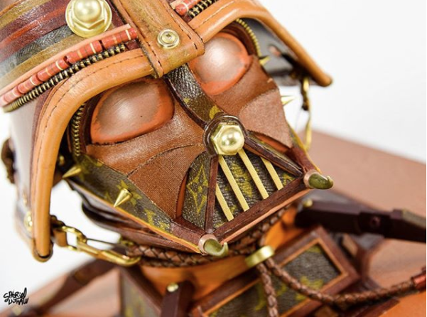 US sculptor turns Louis Vuitton bag into Darth Vader helmet - Сумка, Artist, Star Wars, Life, Darth vader, Longpost, Helmet, 