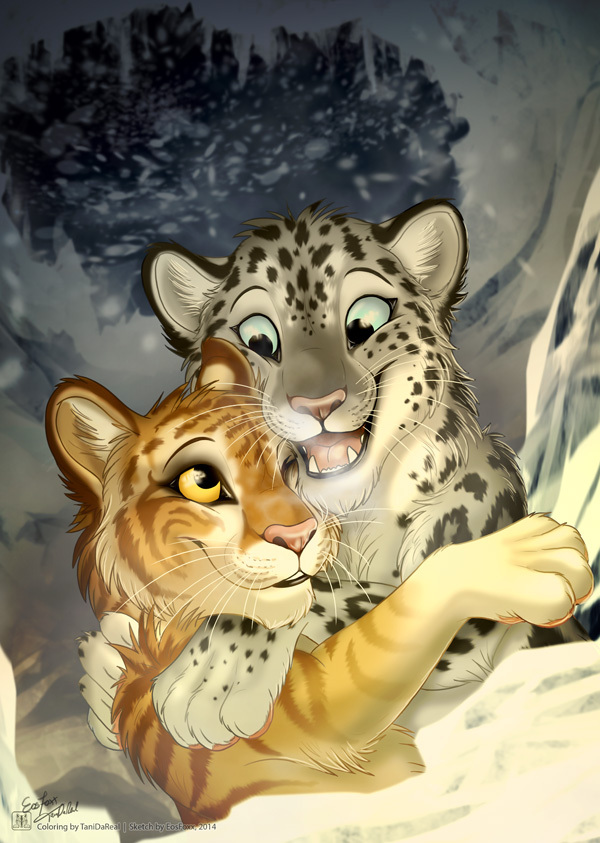 No worry, I will keep you warm - Eosfoxx, Tanidareal, Furry, Furry feral