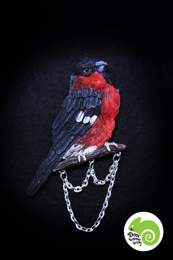 Birds - My, Handmade, Birds, Owl, Kingfisher, Bullfinches, Flamingo, Polymer clay, Needlework without process, Longpost