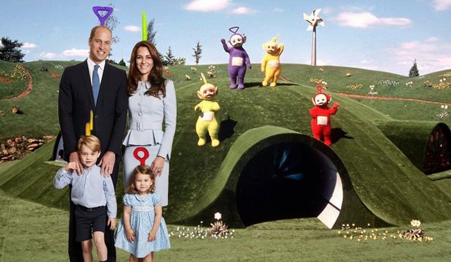 The Adventures of the Cambridge Family. - Great Britain, Queen, Prince William, Kate Middleton, Photoshop master, Humor, Christmas, Longpost