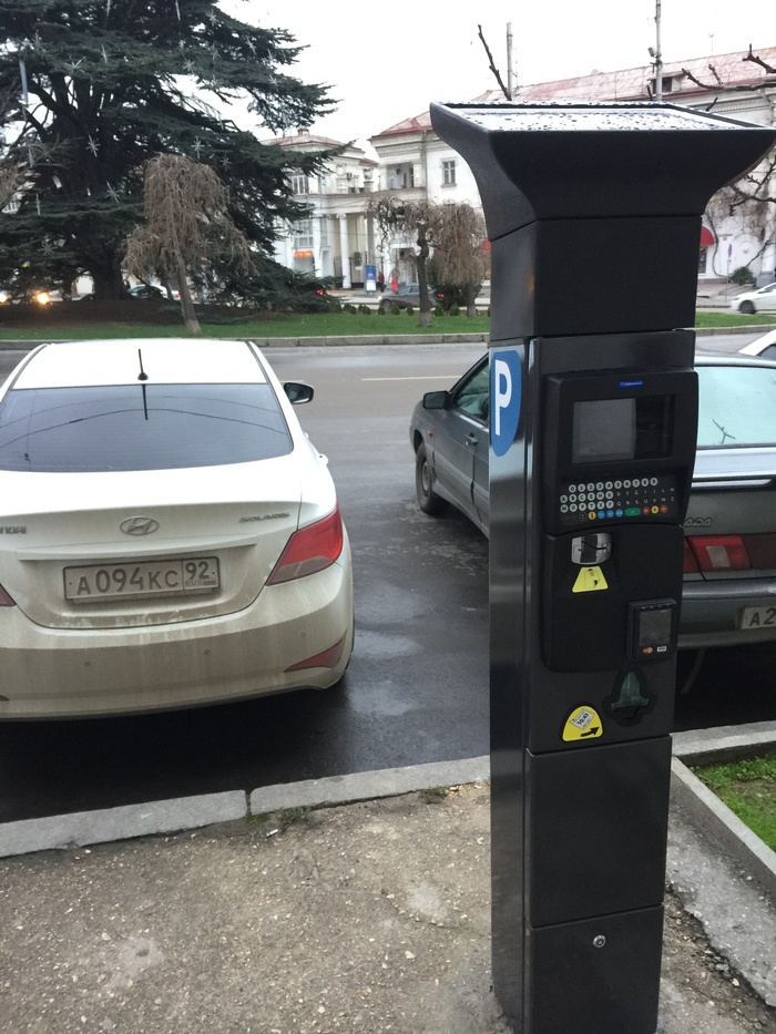 Что было в начале паркомат или разметка? Политика, Длиннопост, Парковка, Паркомат, Севастополь