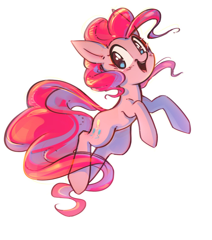 Pinkiesketch - My Little Pony, PonyArt, Pinkie Pie, Mirroredsea