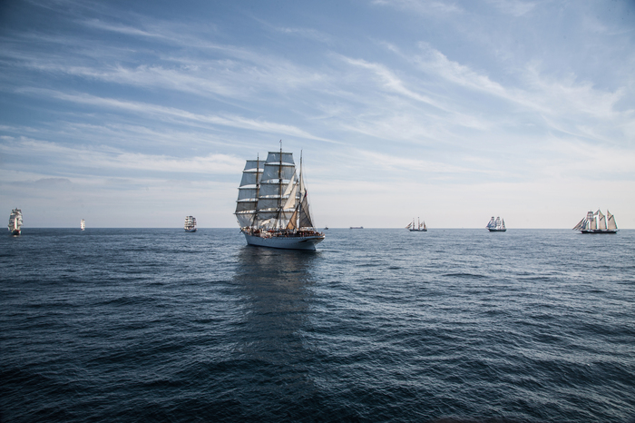 Старт парусной регаты. The Tall Ships Races - Моё, Парусник, Регата, Море