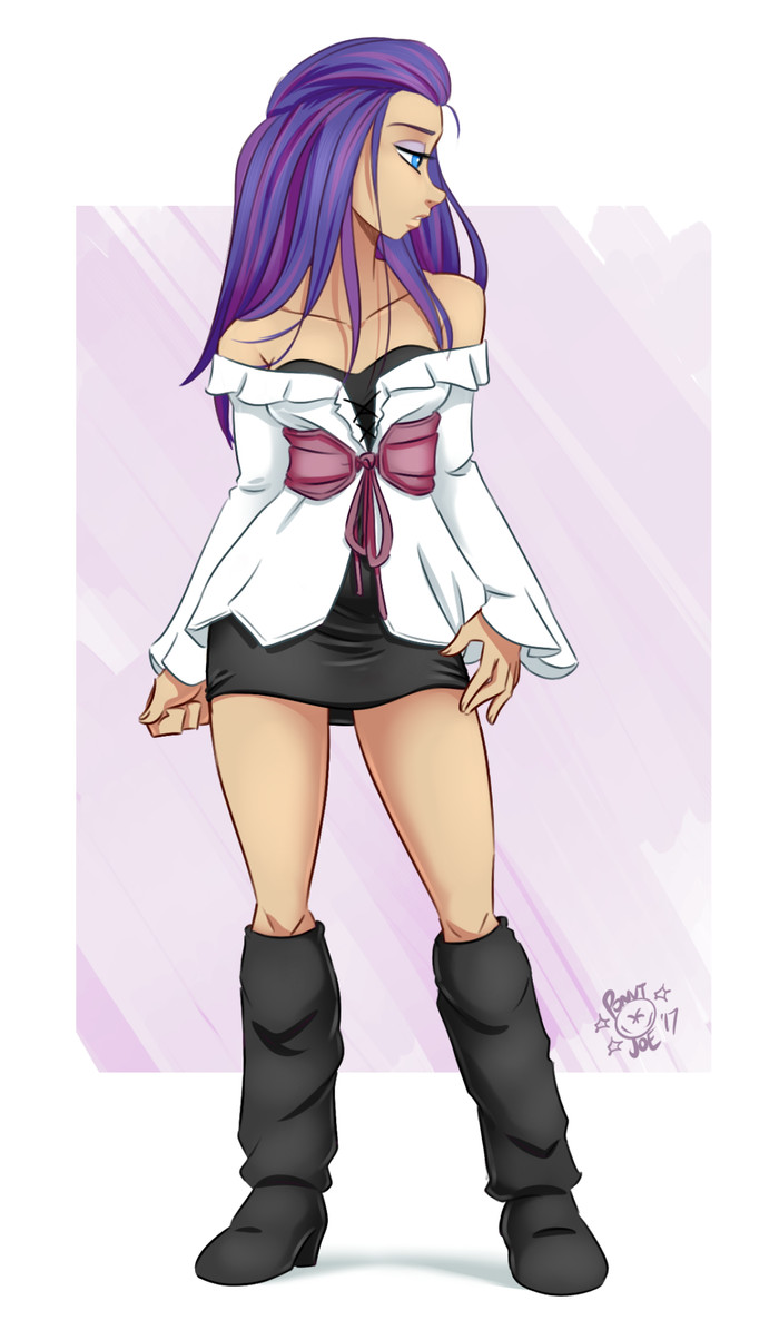 Rarity by PonutJoe - My little pony, PonyArt, Rarity, Humanization, Longpost, Ponutjoe