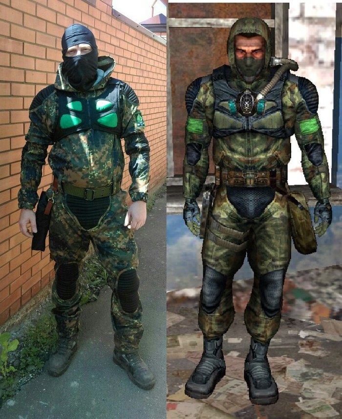 S.T.A.L.K.E.R vs реальность. - Сталкер, Косплей, Green suit, Страйкбол, Длиннопост