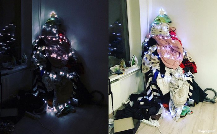 The tree we deserve - Christmas trees, New Year, Mess, Garland