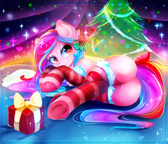 "Christmas Pony" by Koveliana My Little Pony, Original Character, Koveliana, MLP Suggestive, MLP 