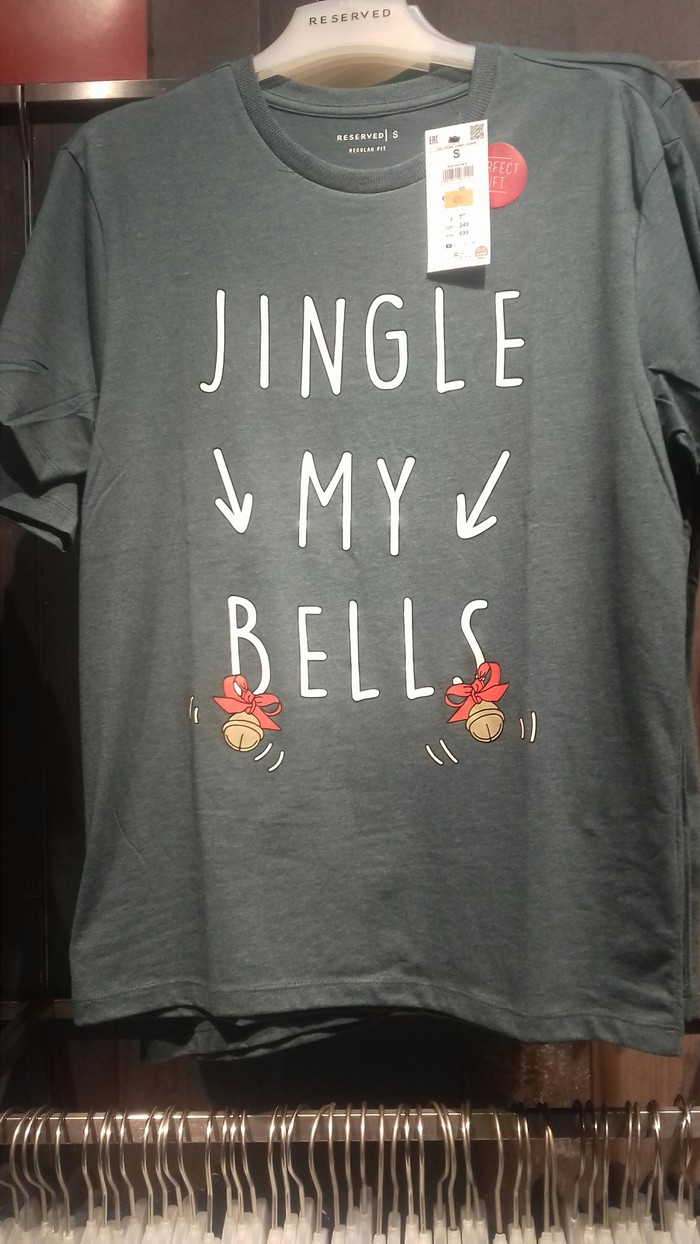 The holiday is coming) - NSFW, My, T-shirt, Bells, New Year