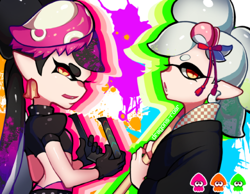 Story Mode - Splatoon, Woomy, Инклинги, Squid Sisters, Арт