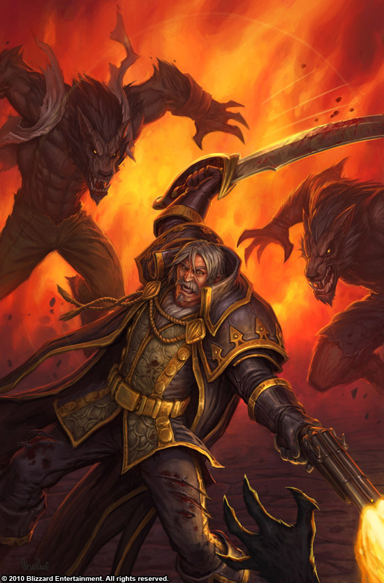 Briefly (but not quite) about King Genn Greymane of Gilneas - My, Genn Greymane, Bayun's bestiary, World of warcraft, Mr--Jack, , Glennraneart, , , Longpost