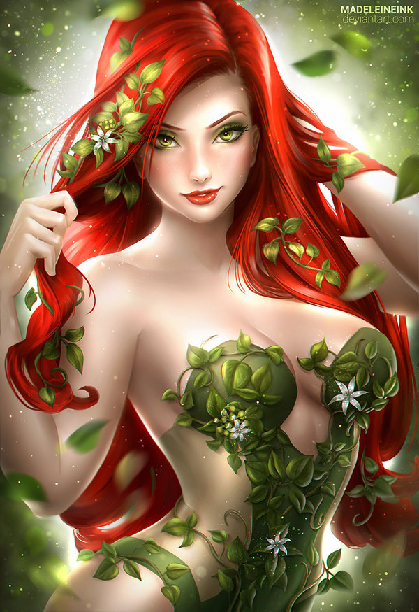 Poison Ivy - Рисунок, Ядовитый плющ, Комиксы, DC Comics, Madeleineink