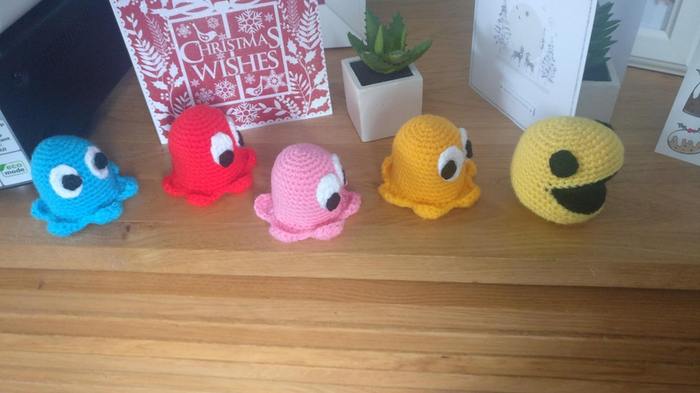 Knitted toys - Pacman, Games, Knitting, Pac-man