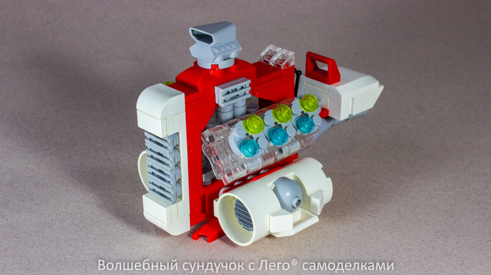 Lego Santa Claus speeder in the style of Star Wars with assembly instructions - My, Lego, Star Wars VIII: The Last Jedi, Lego DIY, Lego star wars, Longpost